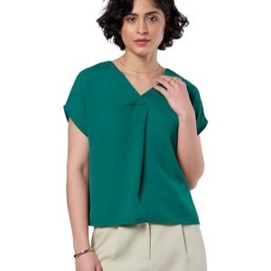 Symbol Premium Women's Relaxed Fit Crop Top | Desk-to-Dinner Polyester
