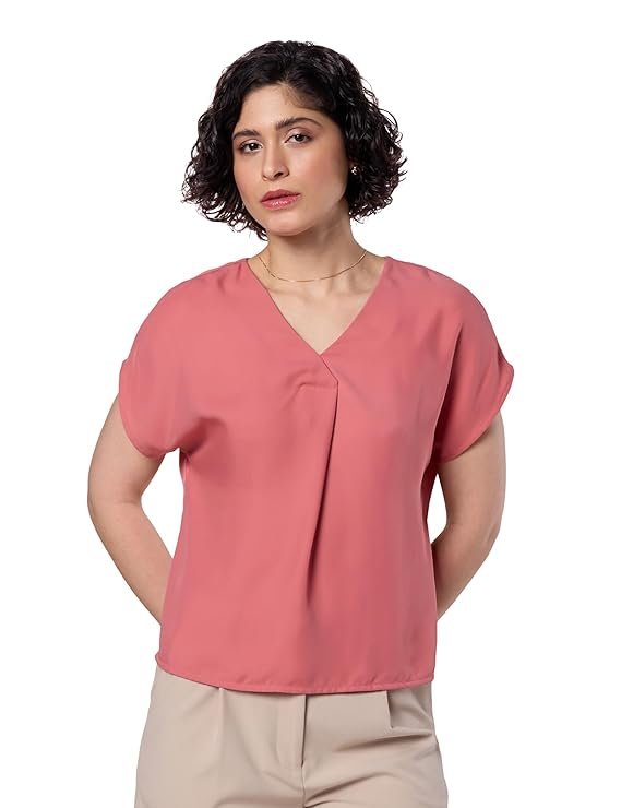 Symbol Premium Women's Relaxed Fit Crop Top | Desk-to-Dinner Polyester - Image 3